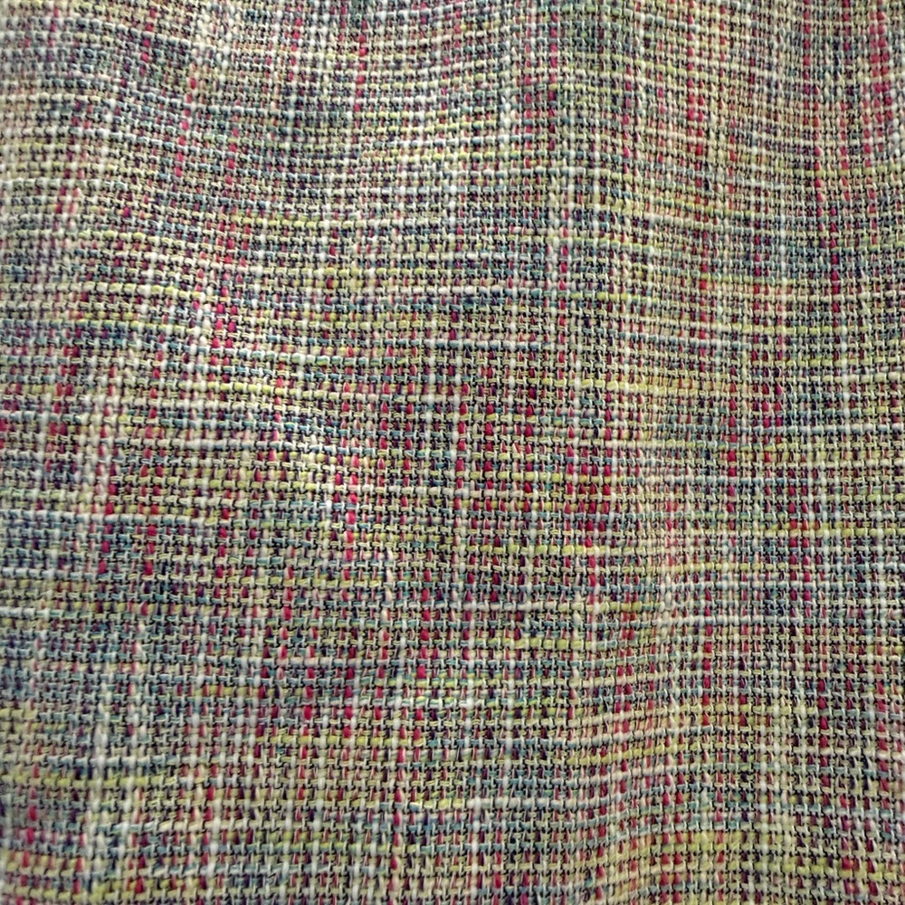 Loft Skirt Womens 10P Multicolor Pencil Mini Tweed Zipped Lined - Picture 2 of 4